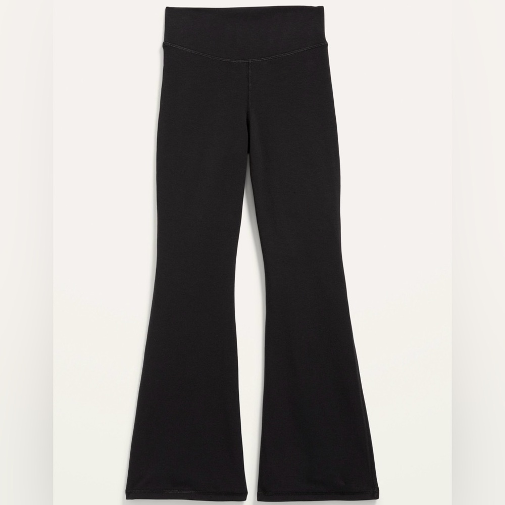 Old Navy Kids High Waisted Black Flared Leggings